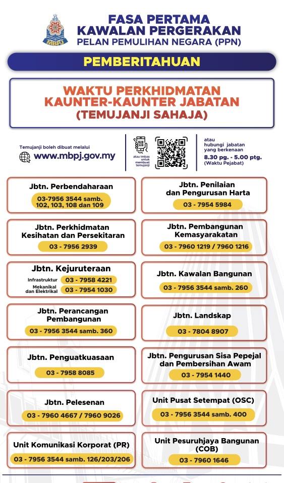 MBPJ: 2,408 mohon lesen dalam talian sepanjang PKP