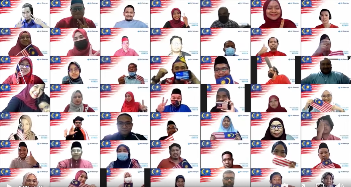 Kakitangan Air Selangor cipta rekod nyanyi lagu merdeka teramai dalam talian
