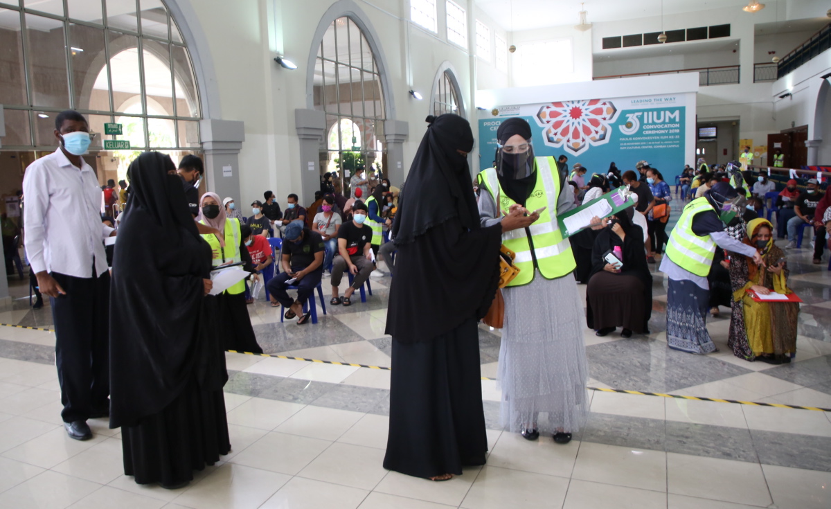 Pelarian UNHCR antara penerima Vaksin Selangor di PPV UIAM