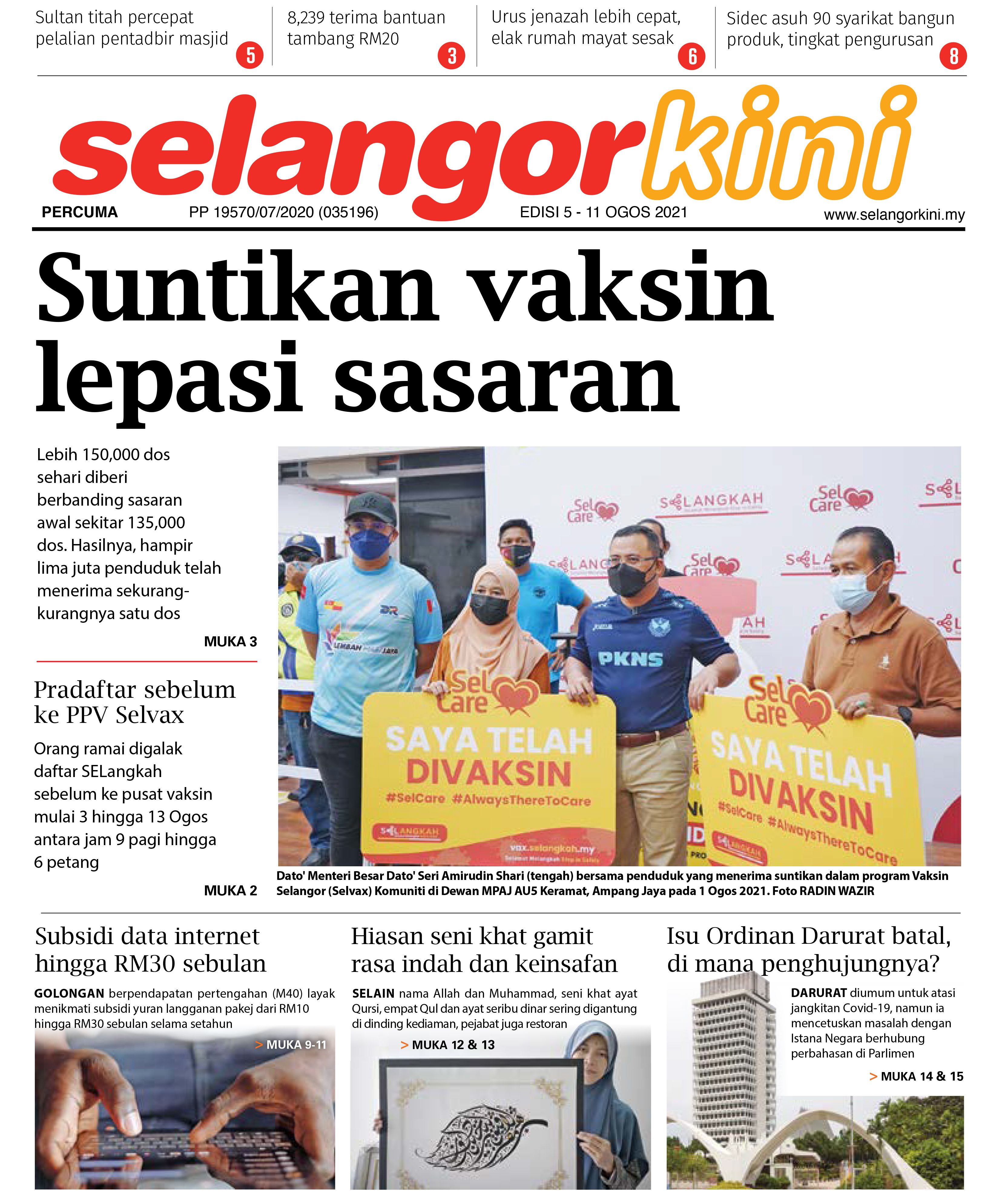 SelangorKini 5 - 11 Ogos 2021