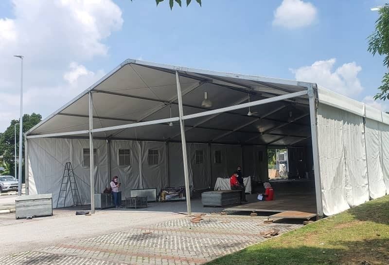 野战医院周五启用  应付巴生医院冠病患者