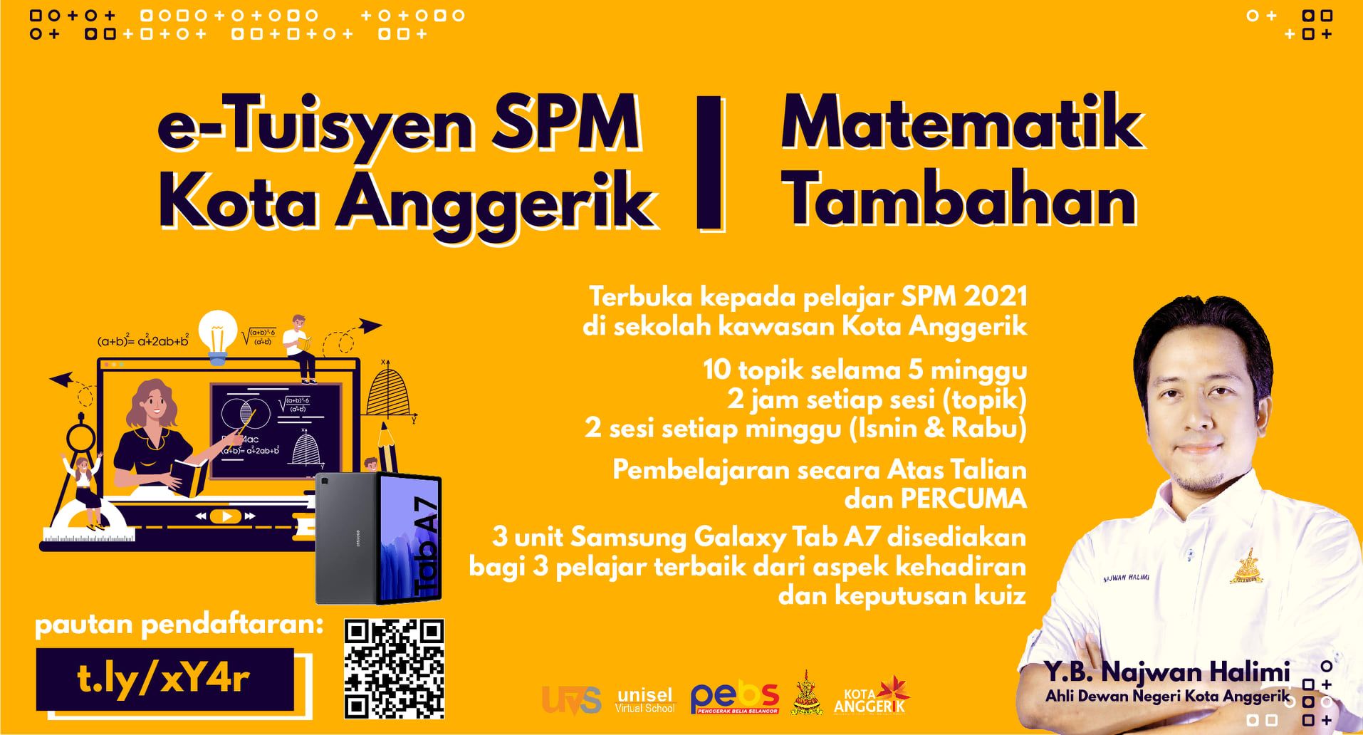 Tuisyen maya percuma untuk calon SPM Kota Anggerik