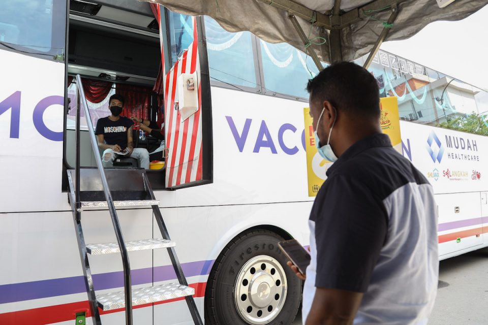 State’s mobile vaccination unit makes its rounds
