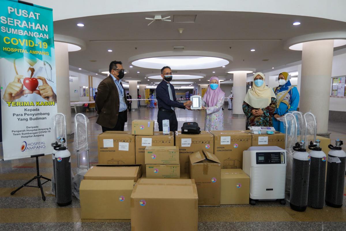 Perangi Covid-19, Hospital Ampang terima alat perubatan lebih RM100,000