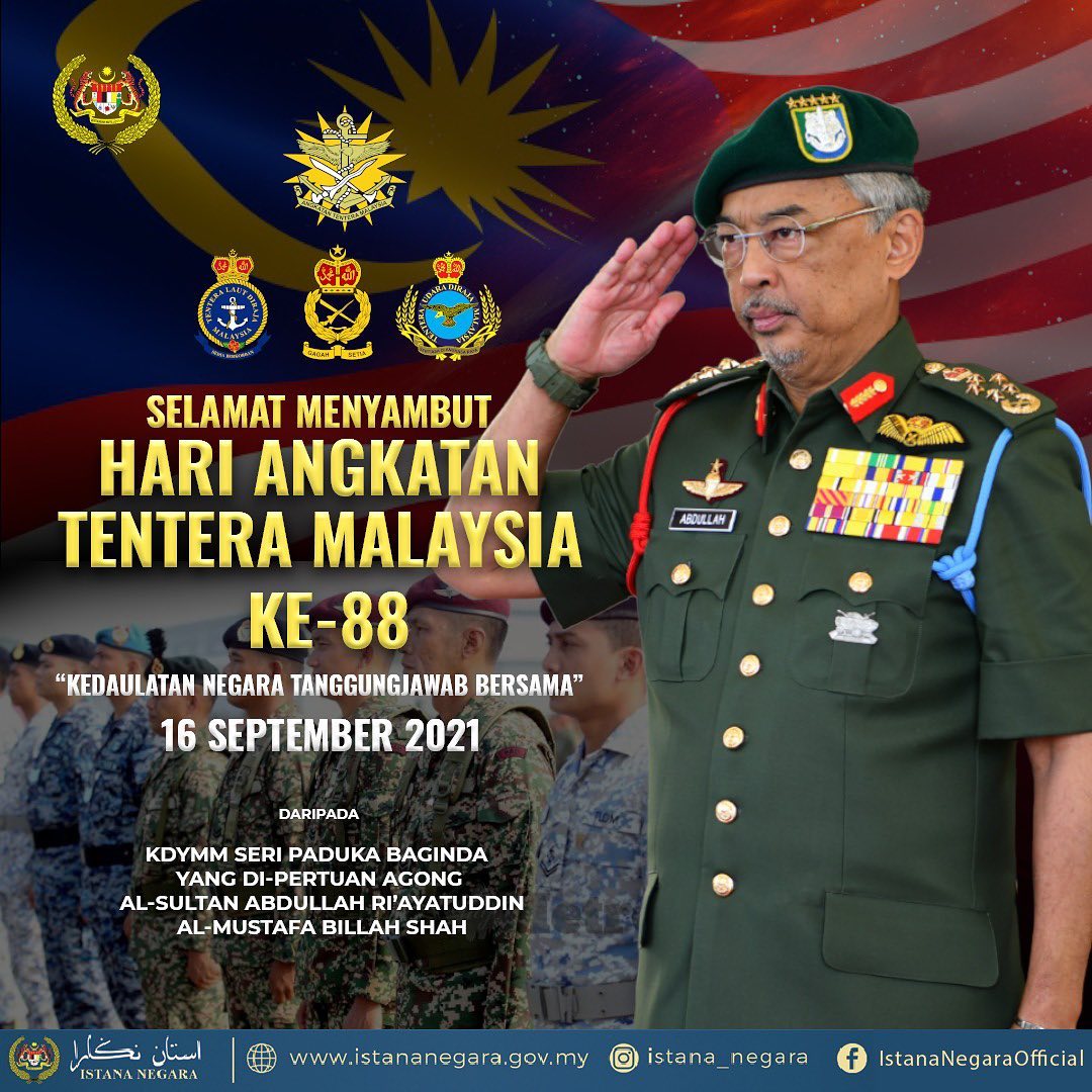 Agong zahir ucapan Selamat Ulang Tahun ATM ke-88