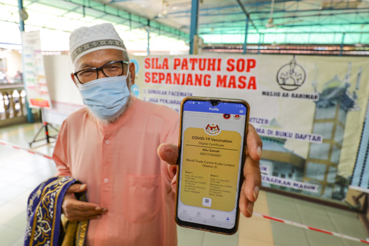 Boleh guna sijil vaksinasi SELangkah, usaha negeri diiktiraf