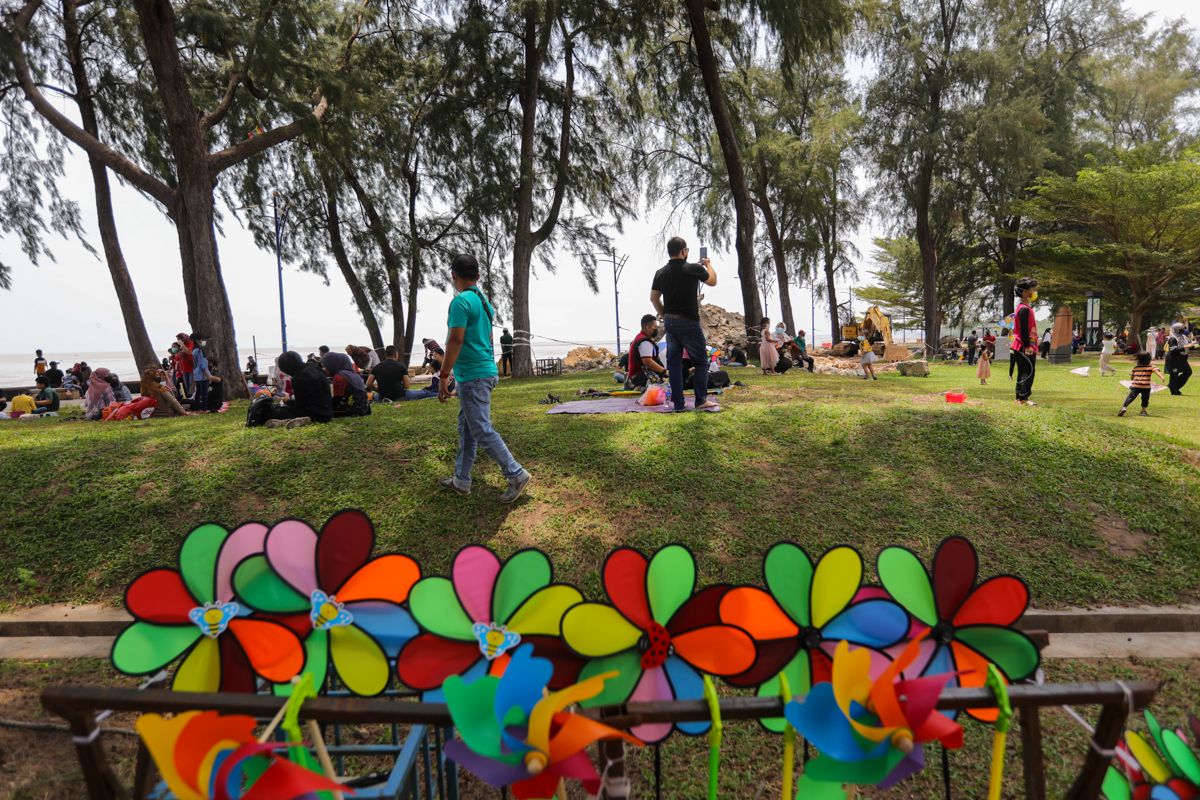 大海潮安然度过  瓜冷县沿海景点重放