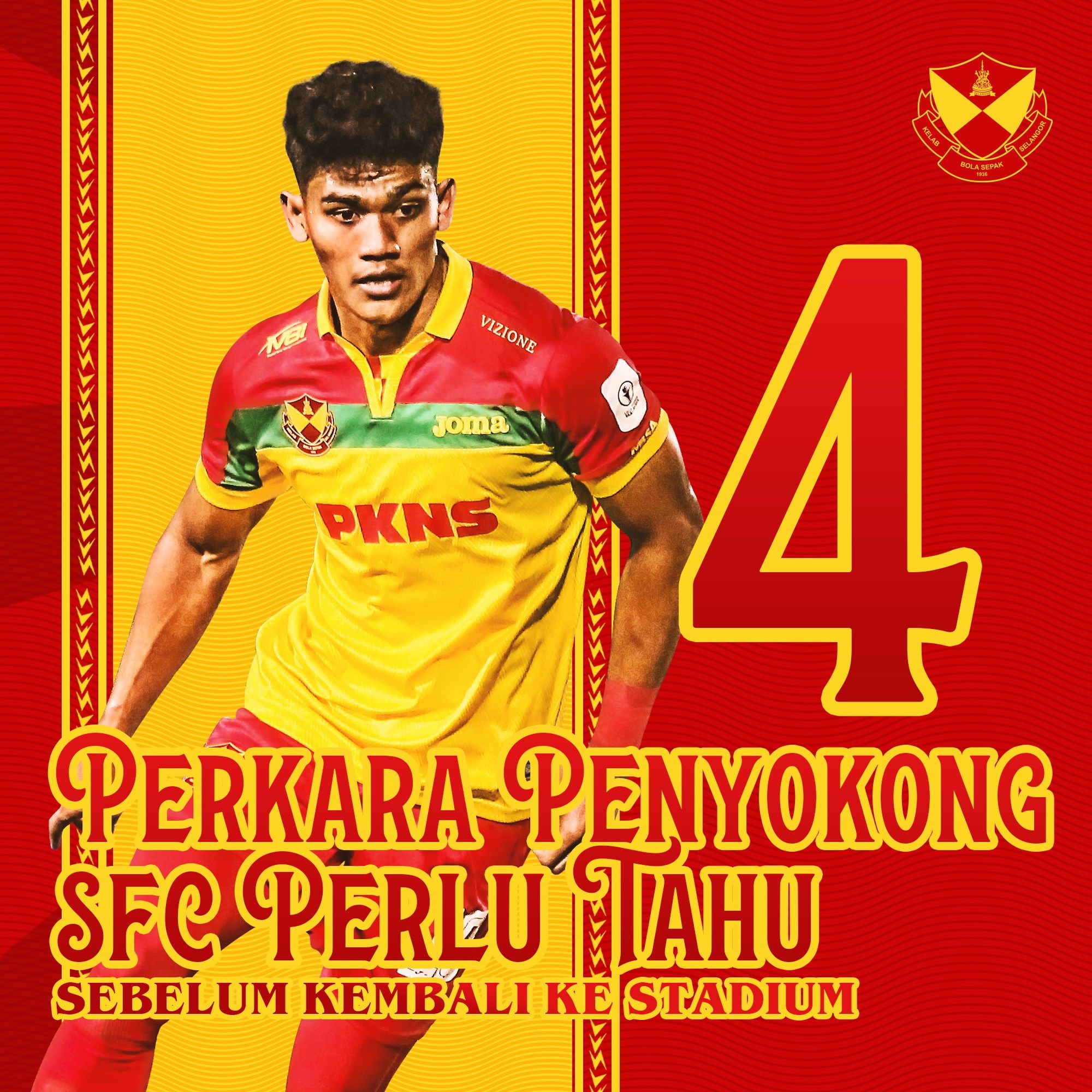 Selangor FC garis empat panduan buat penyokong sebelum ke stadium