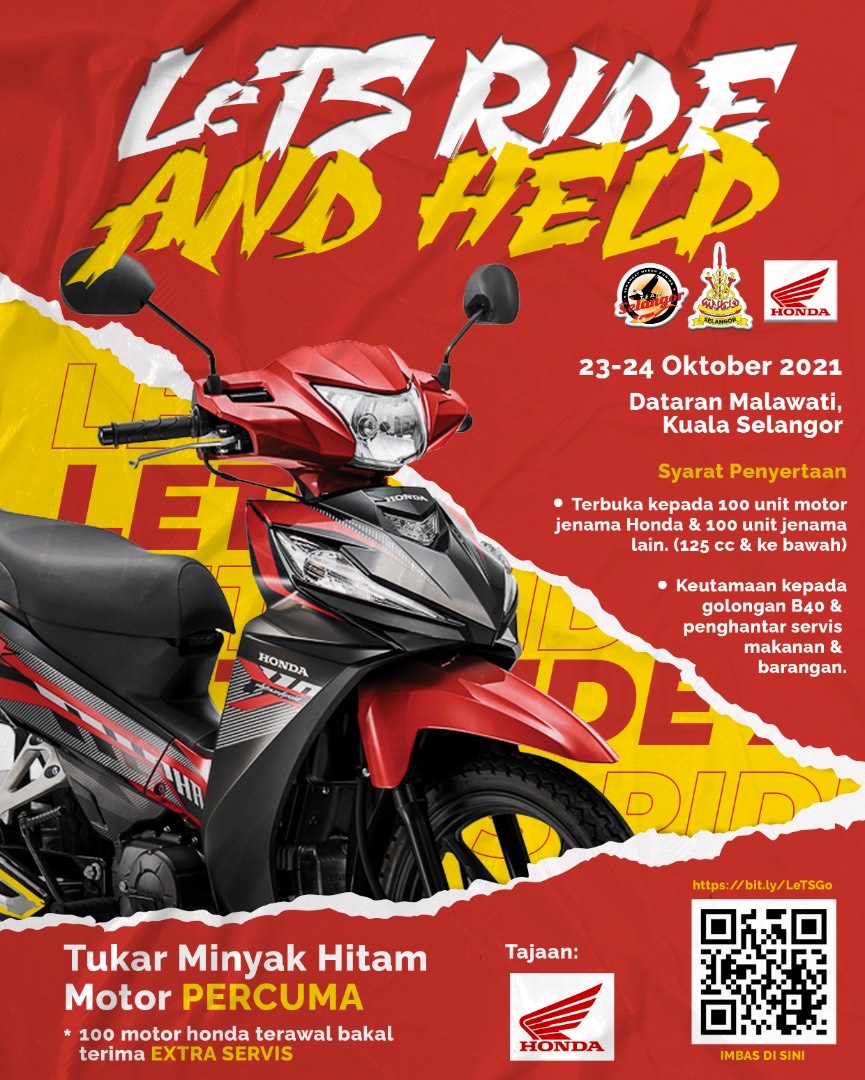 Khidmat tukar minyak hitam motosikal di Bukit Malawati esok