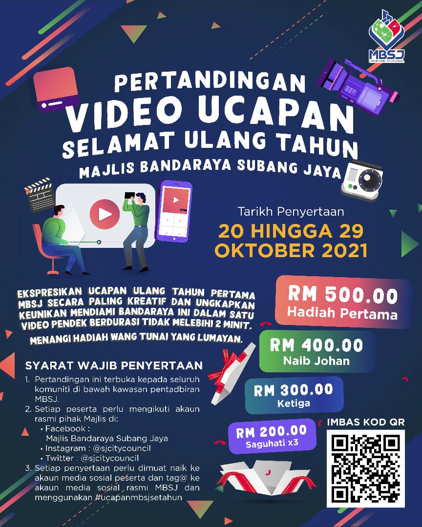 梳邦再也市厅办创意祝贺视频赛 总现金1800令吉