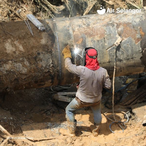 输水管抢修工程完成 雪邦瓜冷水供分阶段恢复