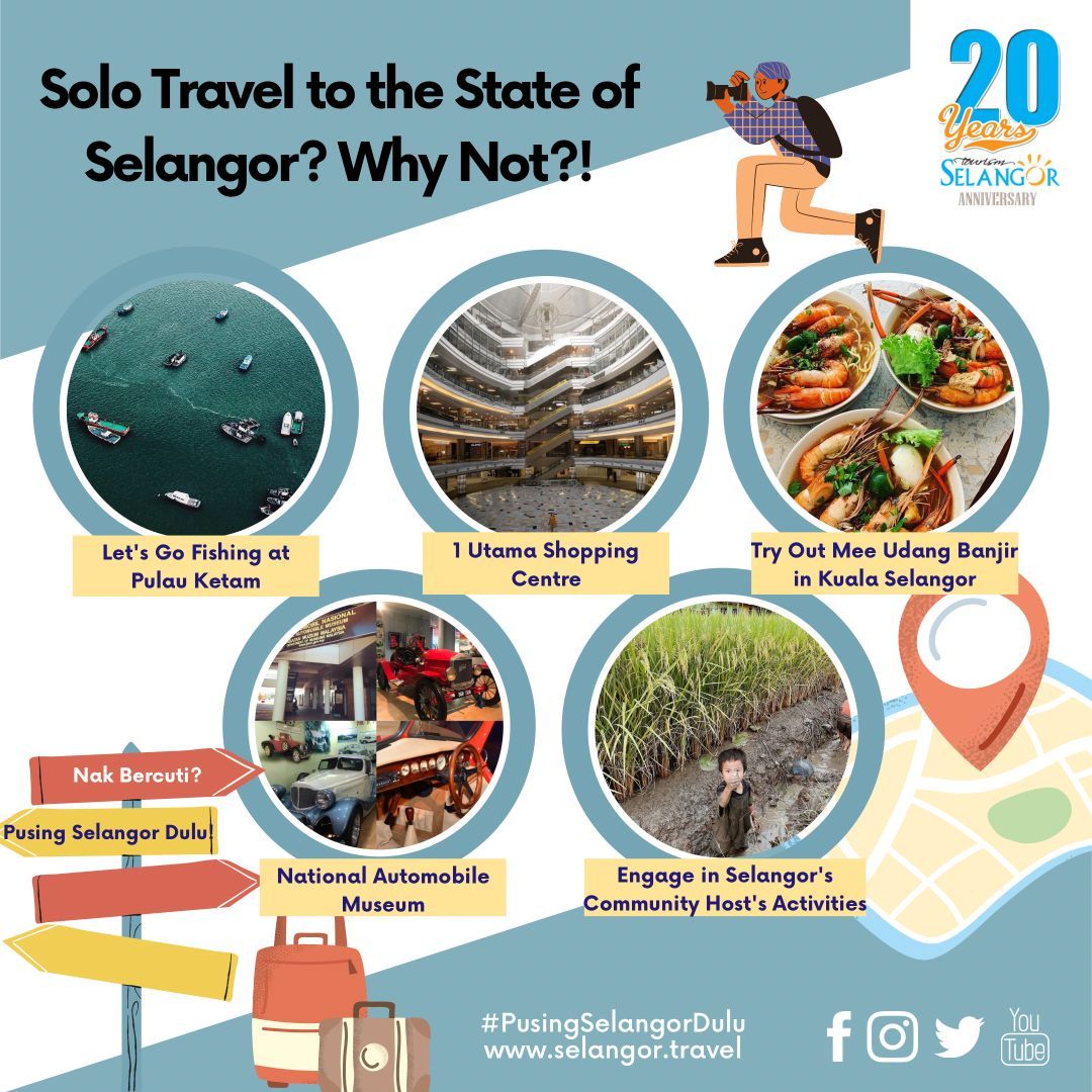 Jom kembara solo di Selangor, lima lokasi menarik untuk diterokai