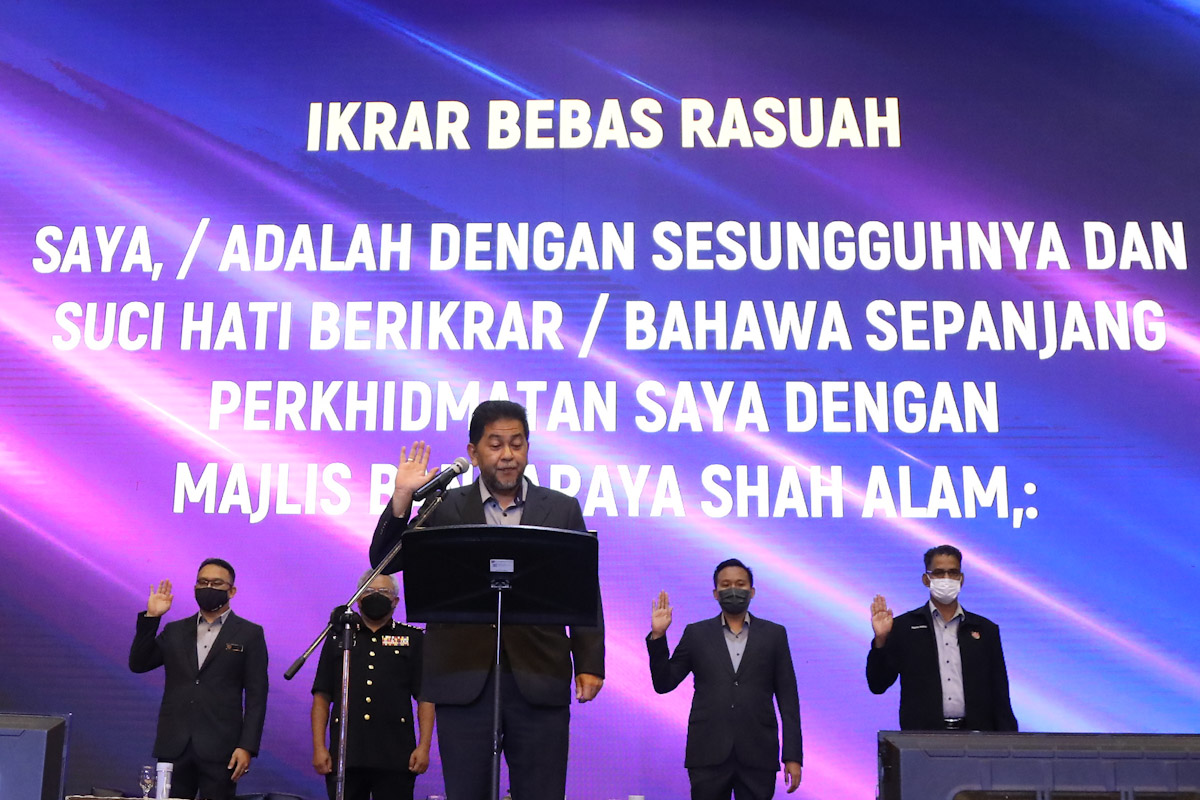700 kakitangan MBSA lafaz Ikrar Bebas Rasuah