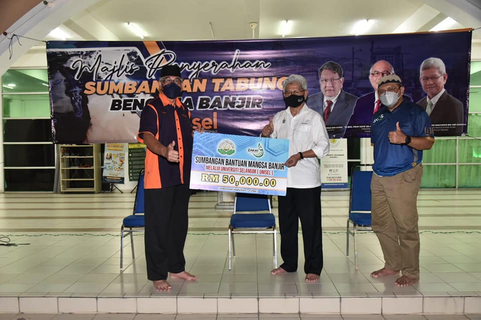 Unisel terima sumbangan RM50,000, gerak misi bantuan banjir
