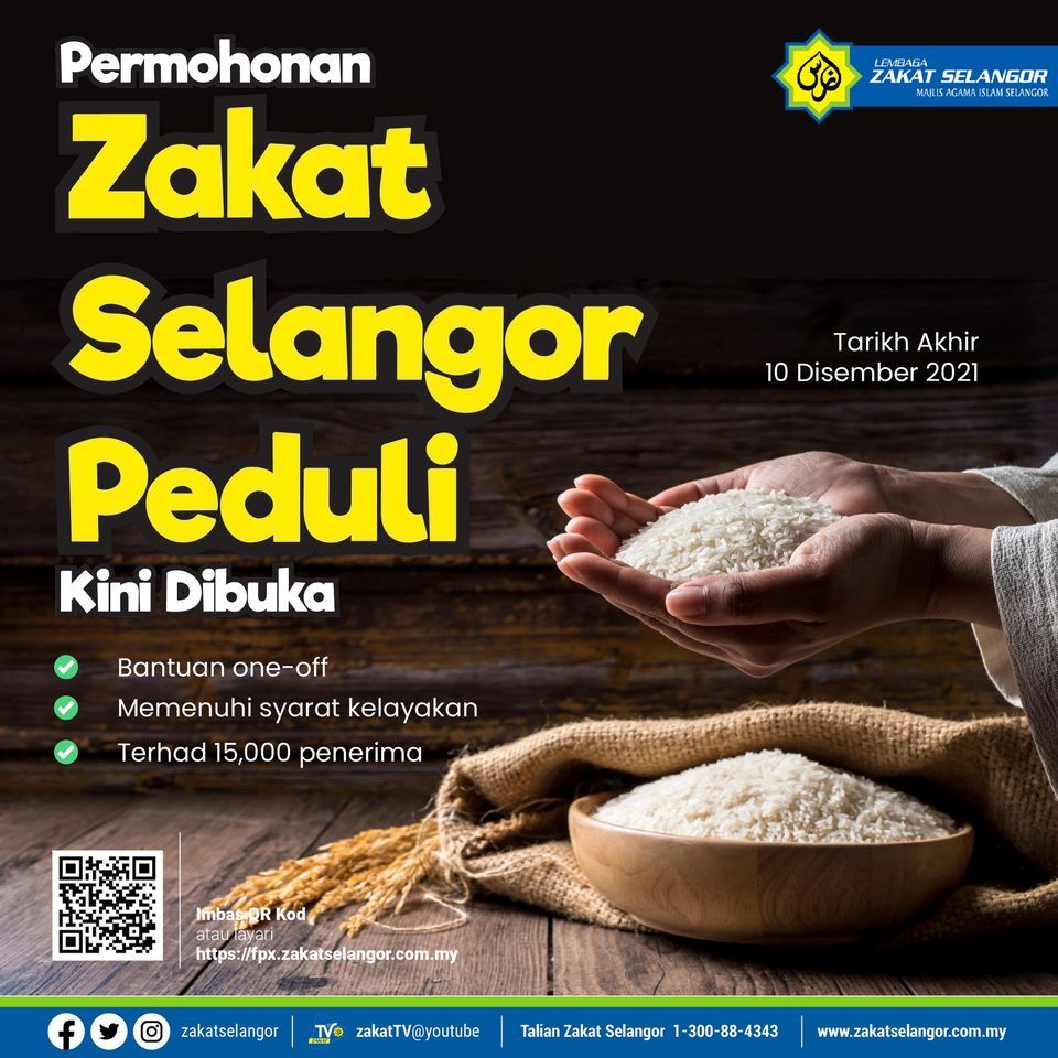 B40 hilang kerja boleh mohon bantuan LZS hingga esok