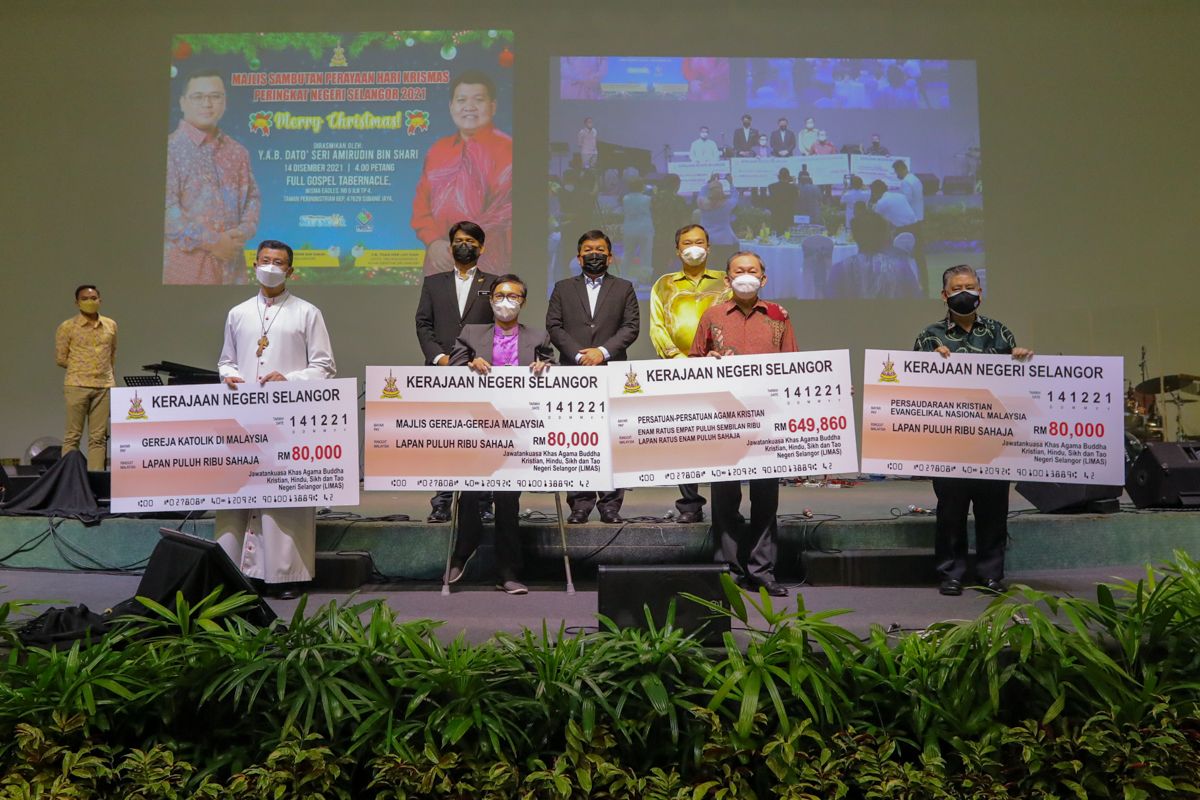 கிறிஸ்துவ அமைப்புகளுக்கு வெ. 650,000 மானியம்- சிலாங்கூர் அரசு வழங்கியது