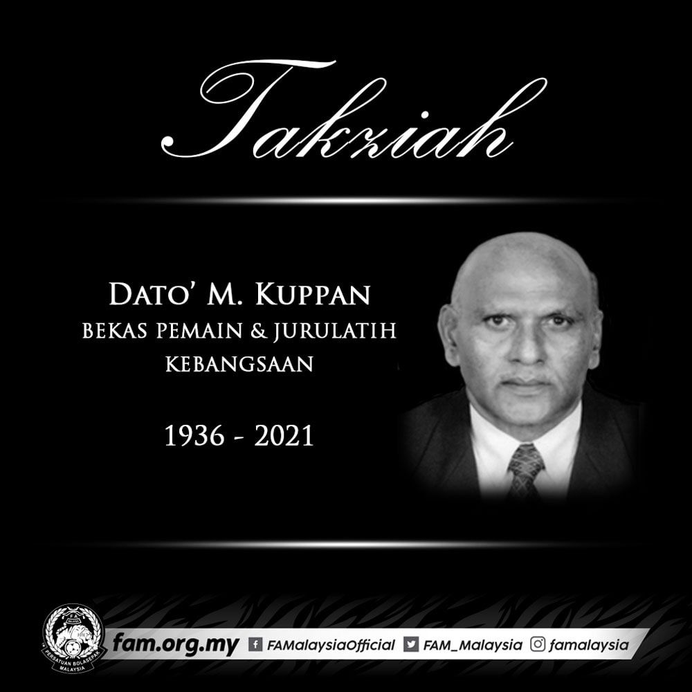 Bekas pemain, ketua jurulatih skuad kebangsaan meninggal dunia