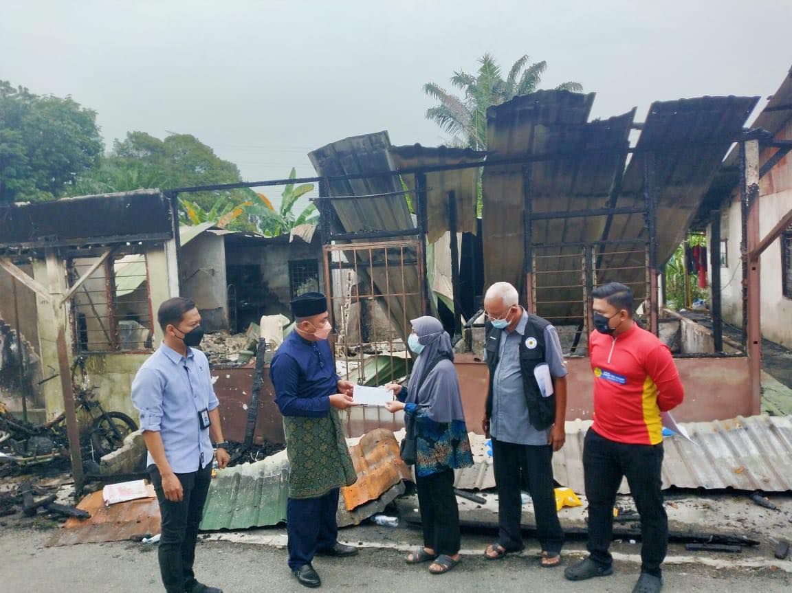 LZS santuni asnaf mangsa kebakaran, usahakan rumah sewa baharu