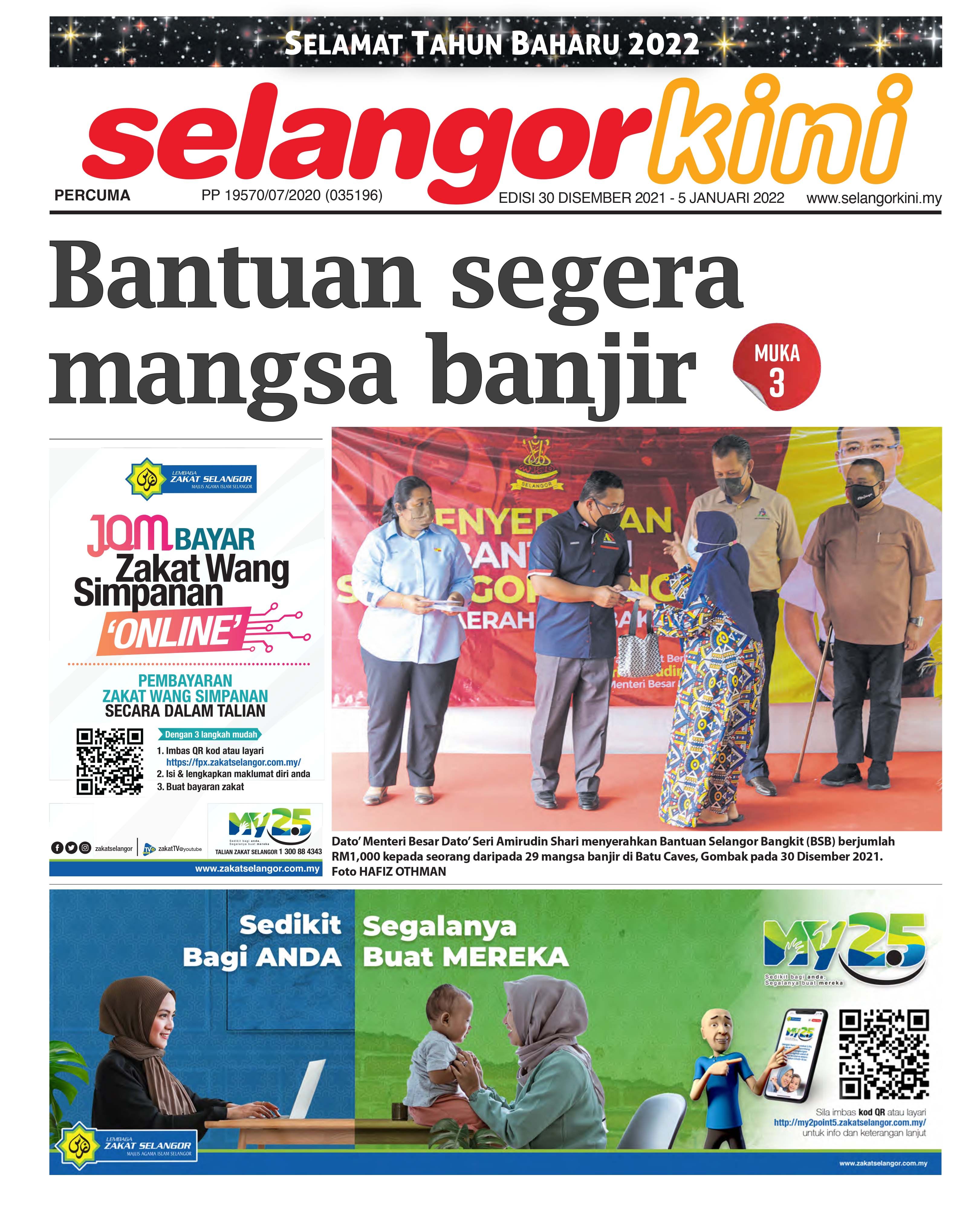 SelangorKini 30 Disember 2021 - 5 Januari 2022