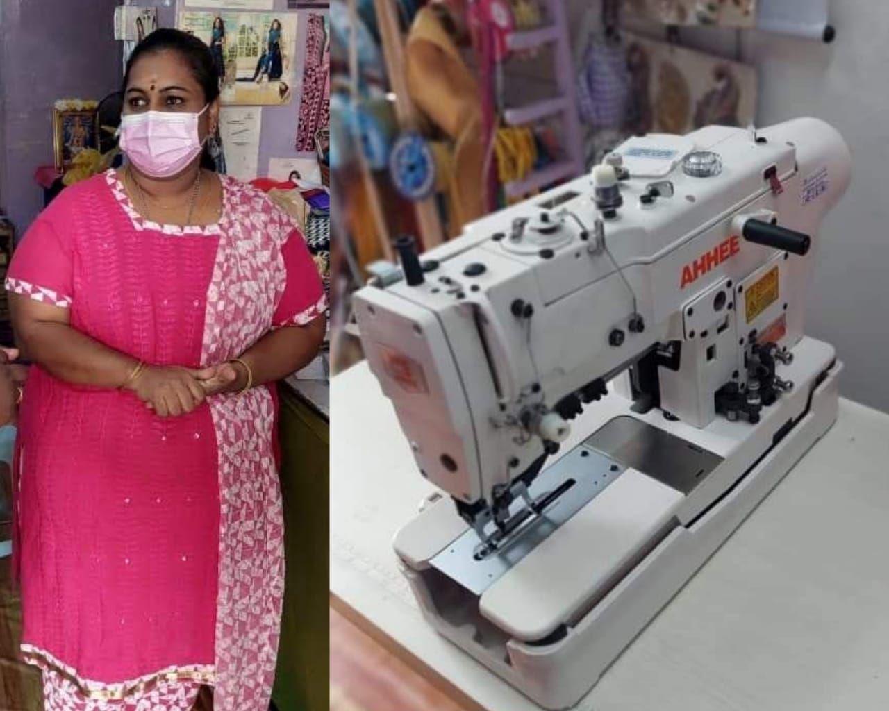 சிலாங்கூர் இந்தியர்கள் சிறு தொழில் மேம்பாட்டு ‘’சித்தம்“ அமைப்பின் வழி டீமளா தேவிக்கு தையல் இயந்திரம் !