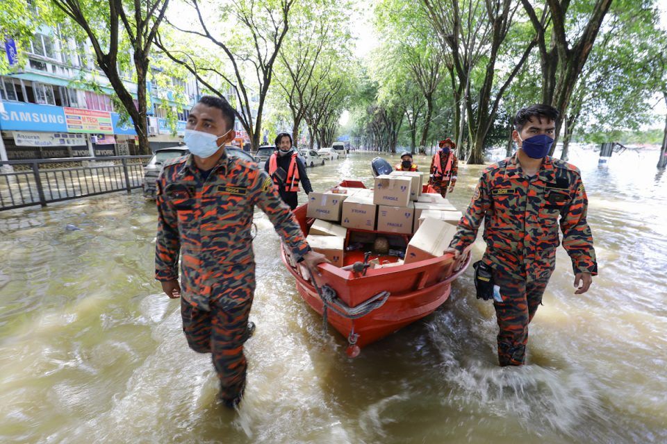 消拯局在乌冷设5援助帐篷 应对第二波洪水