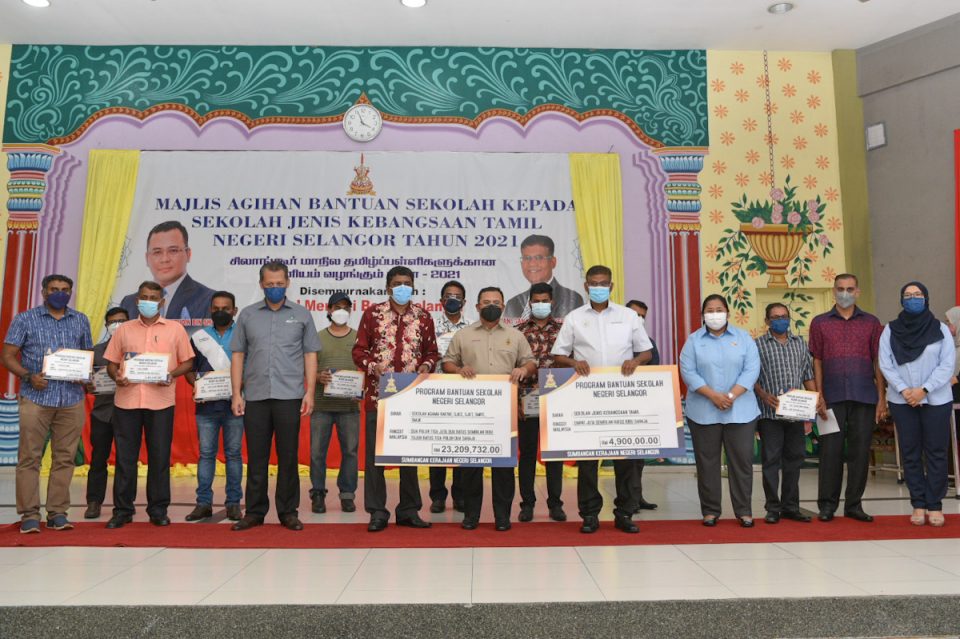 State govt provides nearly RM5 million assistance to 95 Tamil schools