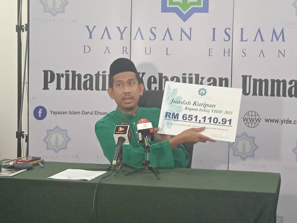 Yide kutip lebih RM650,000 kutipan Kupon Infaq sepanjang Ramadan 2021