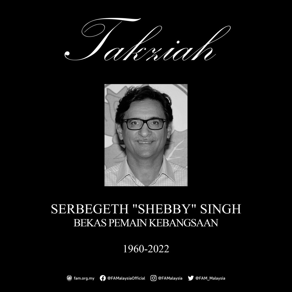 Pall of gloom descents on national football arena following passing of Shebby Singh
