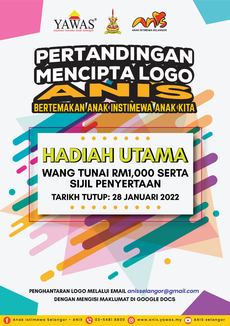 Cipta logo ANIS, peluang menangi tunai RM1,000