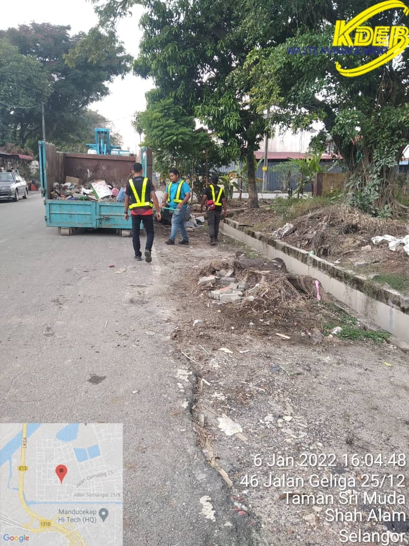 Pembersihan sampah banjir di Shah Alam selesai, kutip 20,577 tan