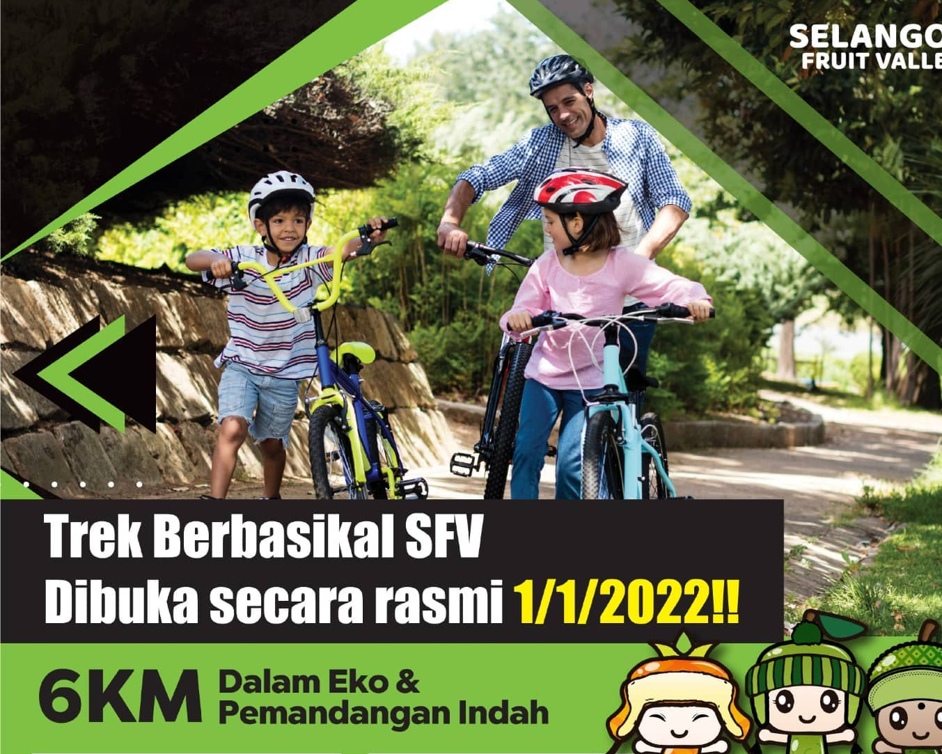 Trek basikal dalam kebun tarikan baharu Selangor Fruit Valley
