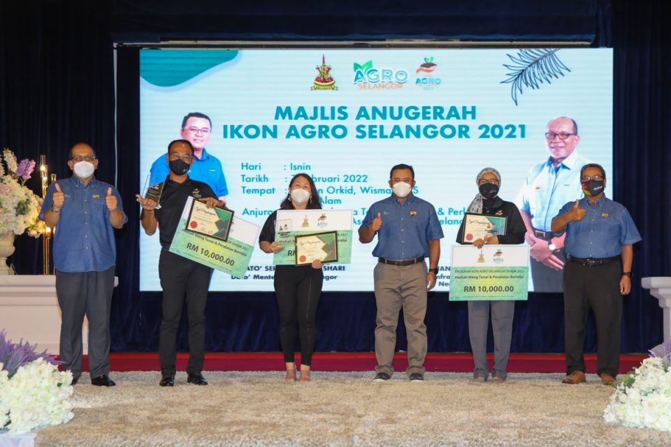 2021 ஆம்  ஆண்டிற்கான சிலாங்கூர் வேளாண் சாதனையாளர்களாக மூவர் தேர்வு