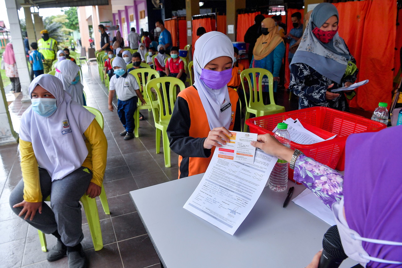 22.7 peratus kanak-kanak 5 hingga 11 tahun terima dos pertama vaksin
