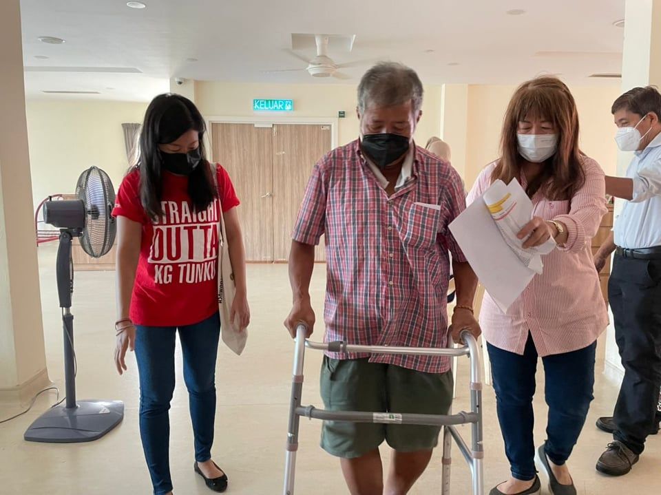 SS2行动不便.无家可归老伯 获林怡威安顿双溪威老人院安亨晚年