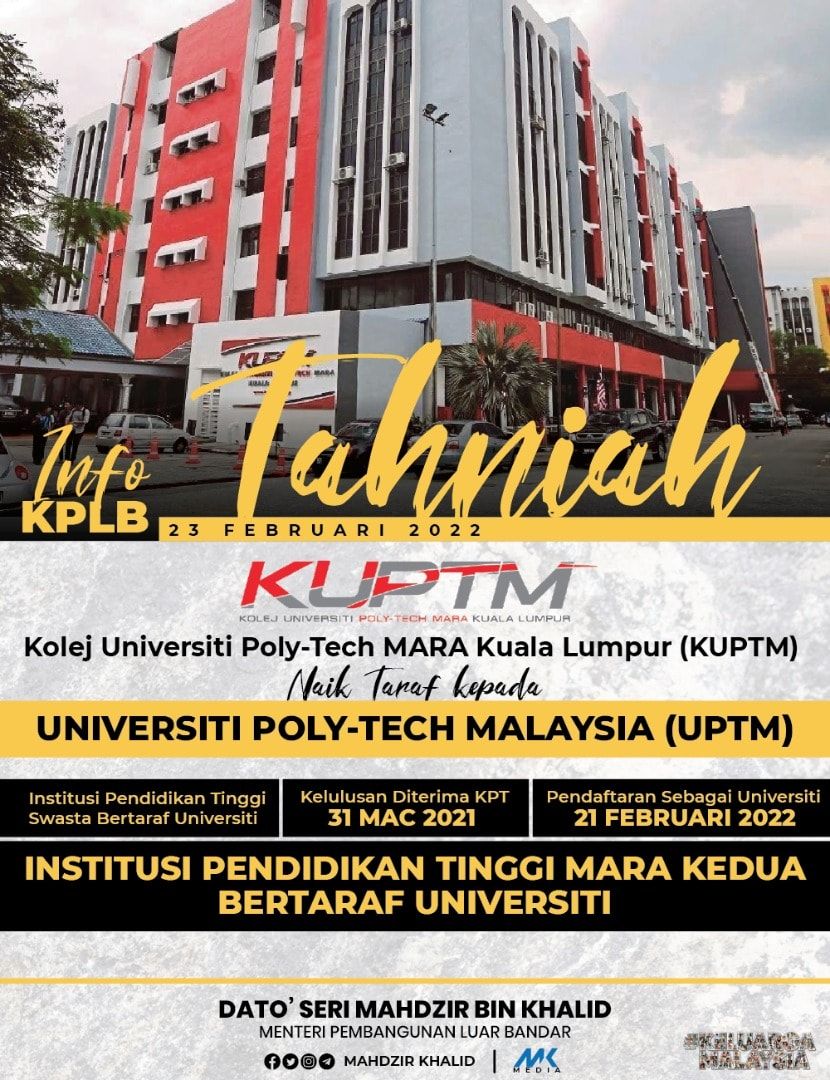 KUPTM diiktiraf universiti penuh, kini dikenali UPTM