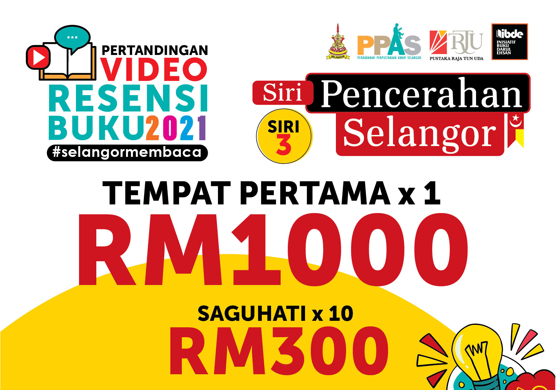 Pertandingan video ulasan buku #selangormembaca tawar hadiah RM4,000