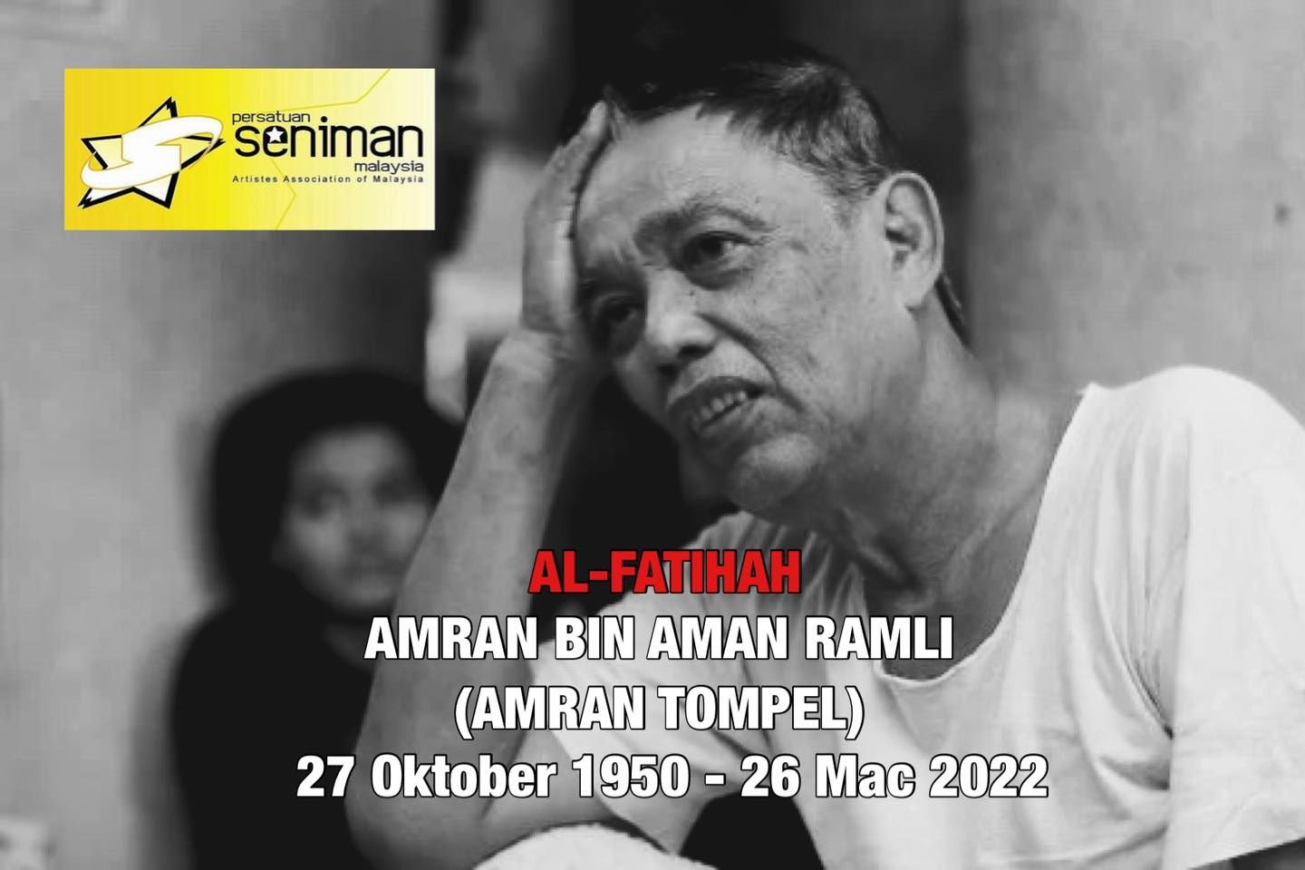 Pelakon Amran Tompel meninggal dunia