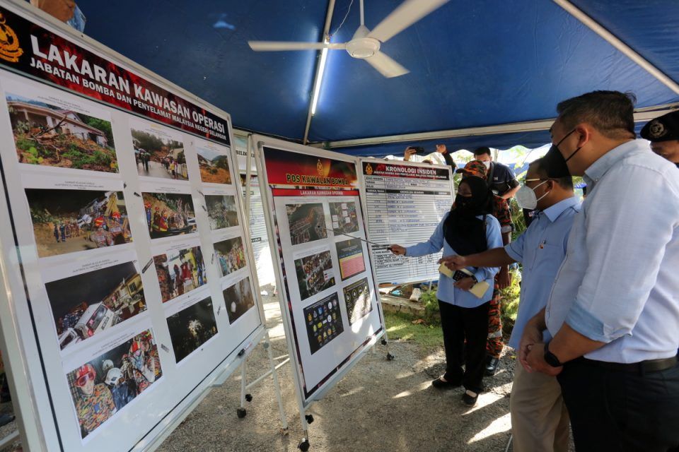 雪州政府下周为安邦土崩罹难者家属 献上1万令吉援助金