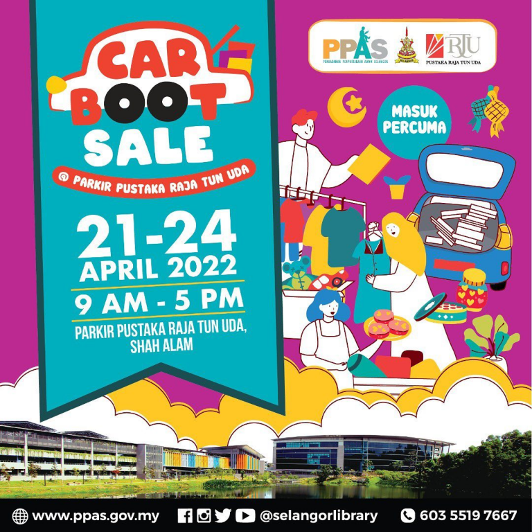 雪州公共图书馆局21至24日首办车尾箱市集 欢迎商家加入赚更收入