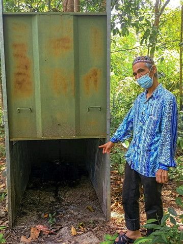 大熊屡避捕捉器闯银蜂园破坏 业者损失约2万