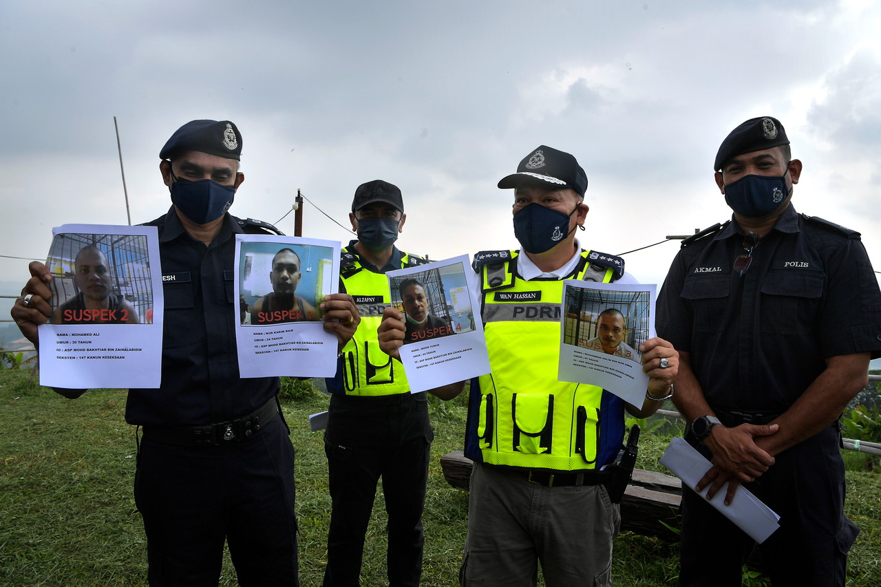 Tahanan Rohingya lari, polis tangkap dua daripada empat dalang kejadian