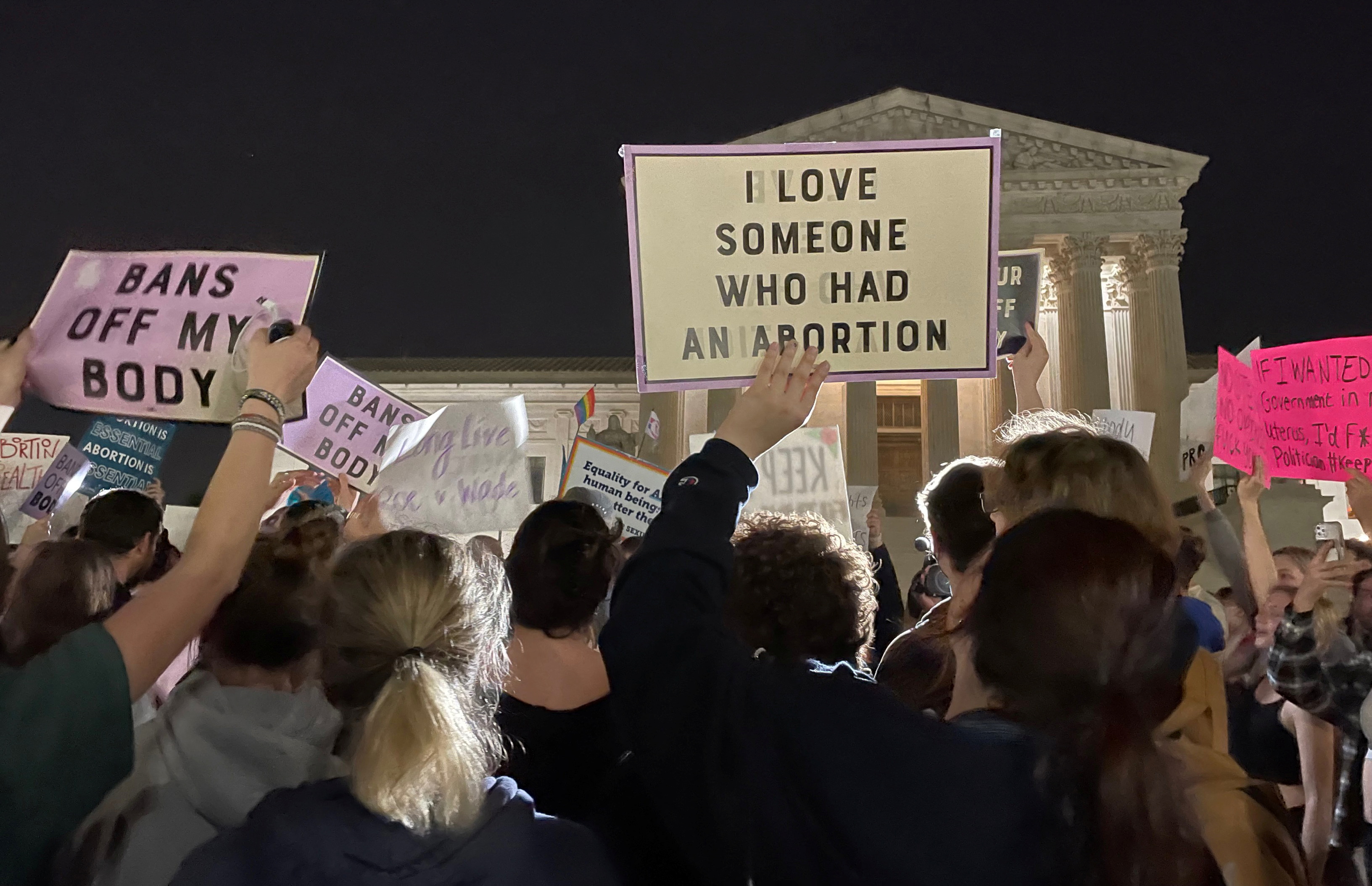 US Supreme Court potential shock move on abortion sends protesters onto streets