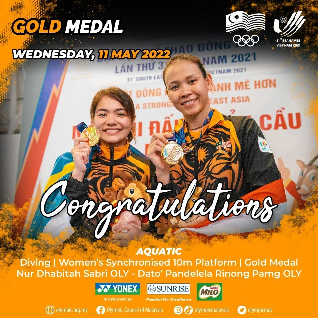 河内东运会跳水项目 大马泳将横扫8金