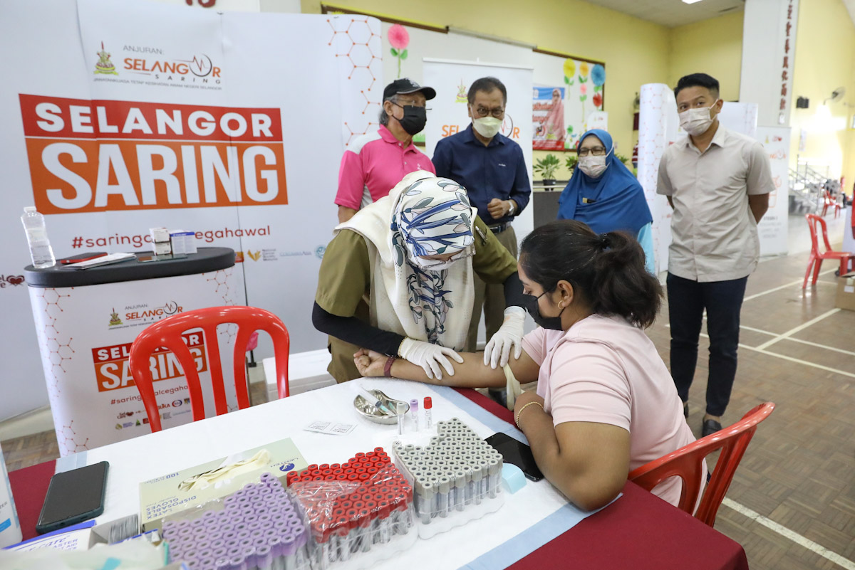Selangor Saring: Lebih 100,000 kuota babit lapan jenis ujian disedia