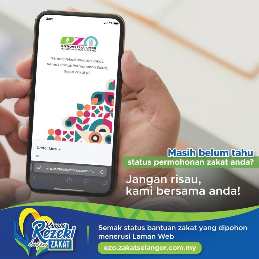 Segalanya di hujung jari, semak status bantuan zakat dalam talian