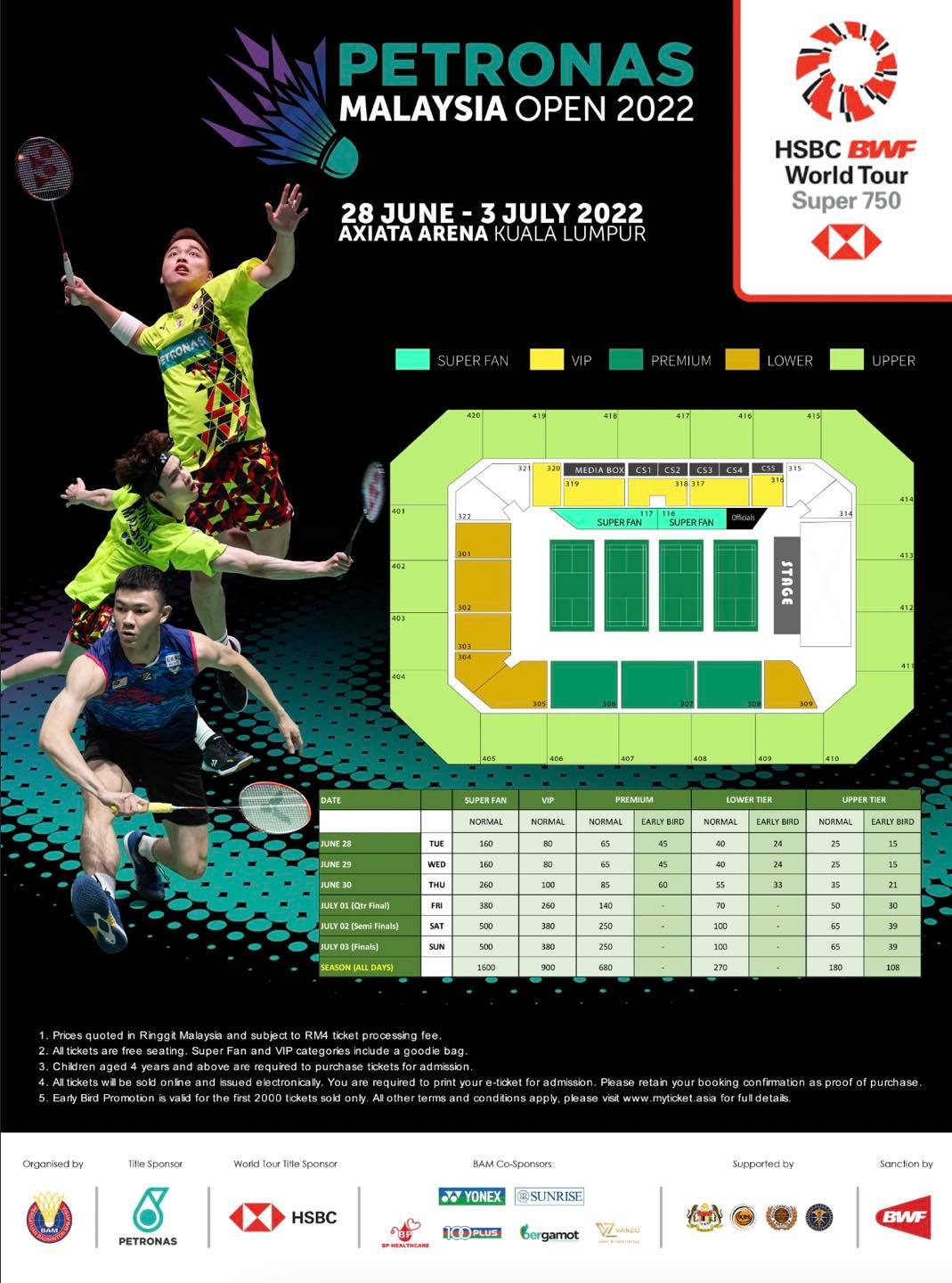Badminton Terbuka Malaysia terima sambutan, tiket hampir habis dijual