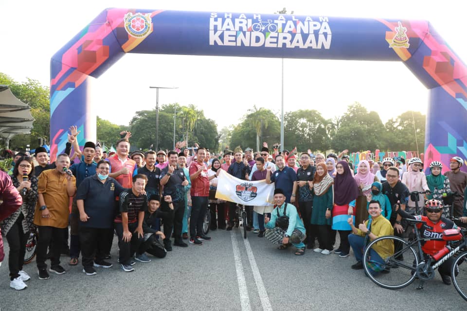 Hampir 1,500 sertai Shah Alam hari tanpa kenderaan sempena Aidilfitri