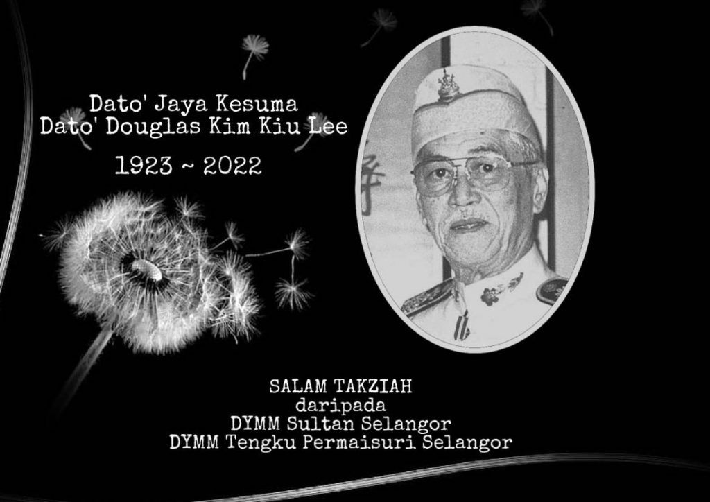 Sultan, Permaisuri Selangor extend condolences on Douglas Kim's passing