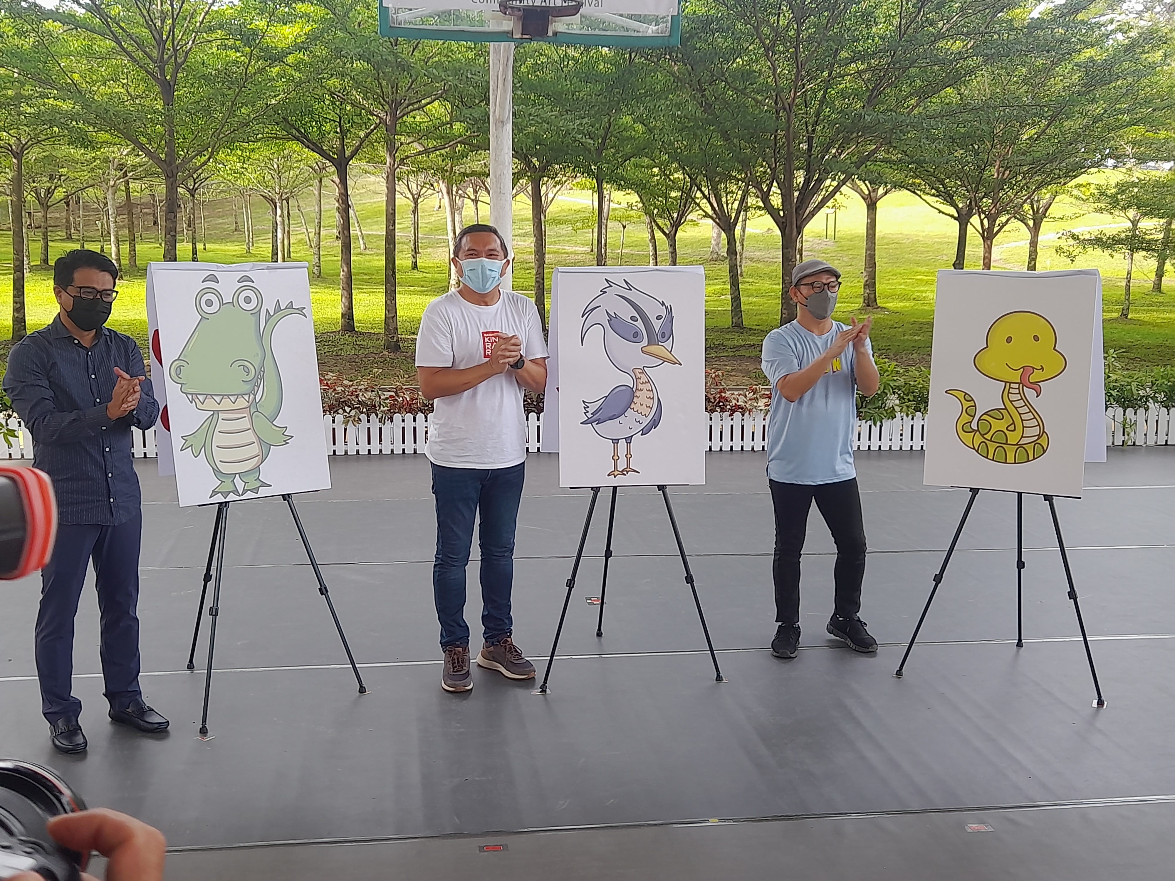 夜鹭.巨蛇.巨鳄  列蒲种3吉祥物