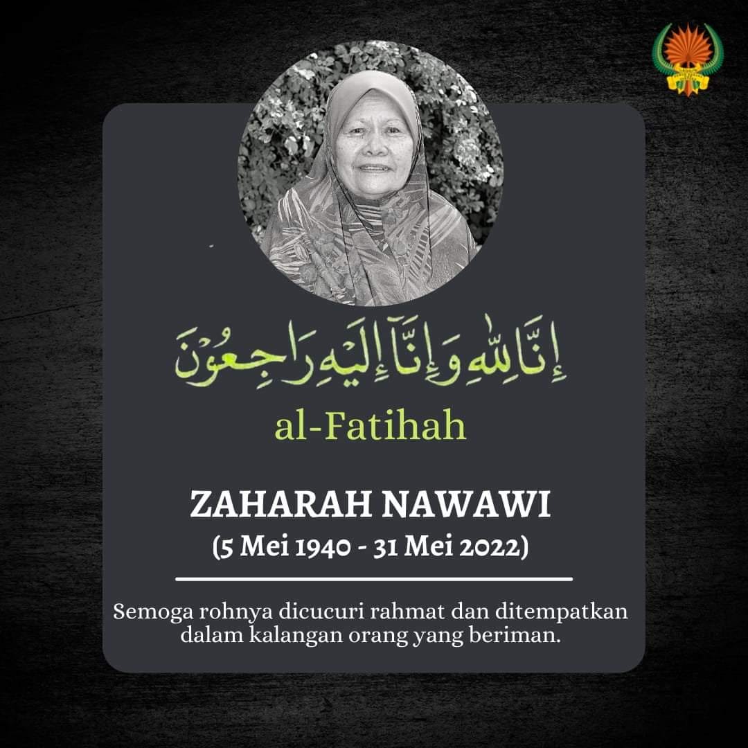 Sasterawan Zaharah Nawawi meninggal dunia